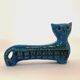 Vintage cat statue, Aldo Londi for Bitossi, Rimini blue series