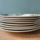 Set of 8 small plates in Badondiller earthenware, Madeleine model