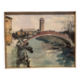 Jean Jacques GRUNENWALD (1911 - 1982) - Watercolor - Venice - Signed