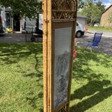 Vintage screen, bamboo and rattan, 70s