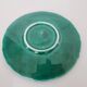 Set of 12 Green Majolica Leaf Plates Sarreguemines Digoin 1930