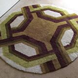 Tapis space age en laine, années 70