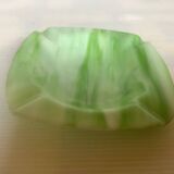 Vide poche cendrier pâte de verre verte