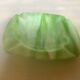 Green glass paste ashtray/trinket tray