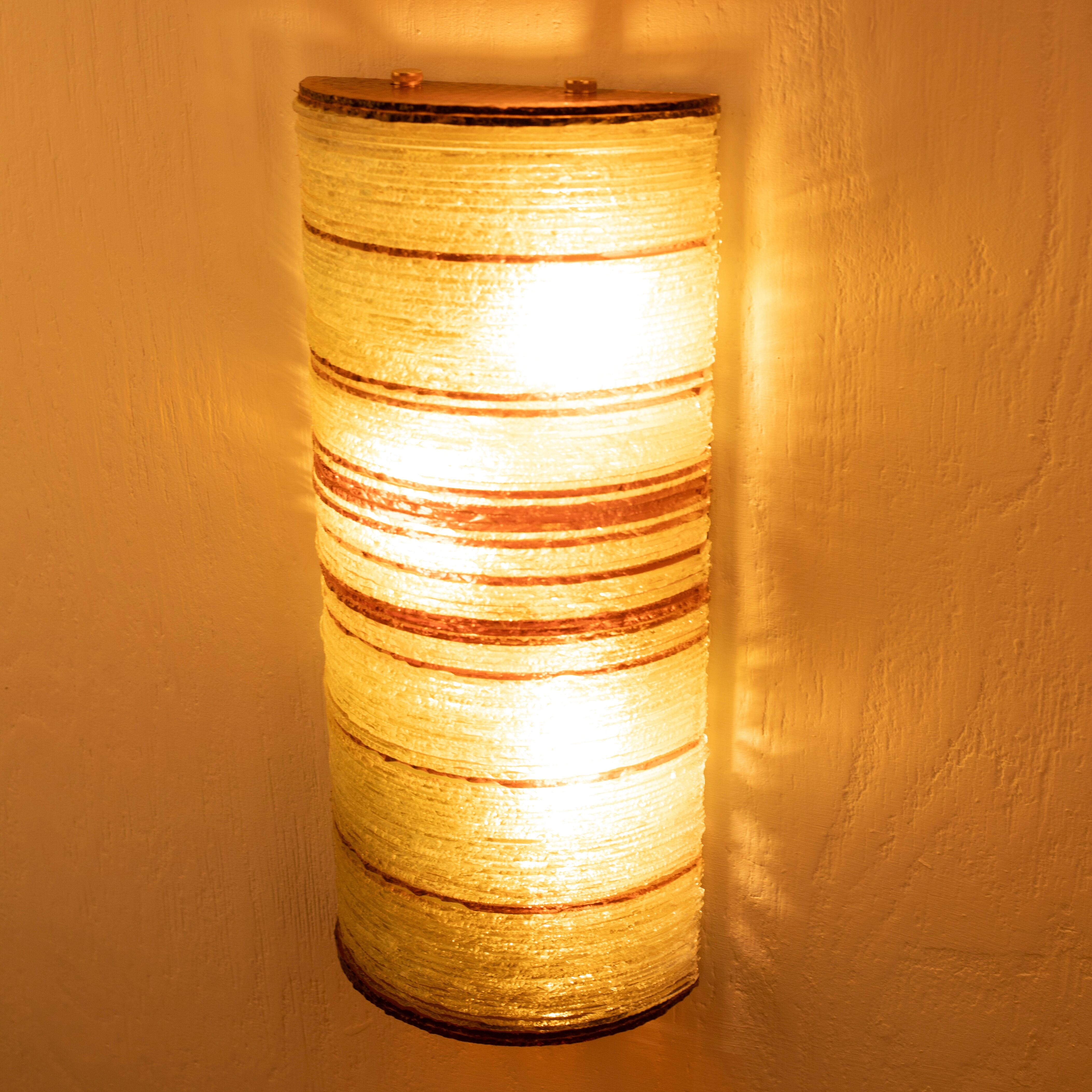 Glass Wall Lamp by Albano Poli for Poliarte – Big Version