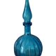 Vintage Empoli Glass Decanter with Stopper, Italy, 1960s
