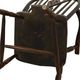 Chaise Windsor ancienne en bois de hêtre et d'orme avec dossier à roulettes, XIXe siècle