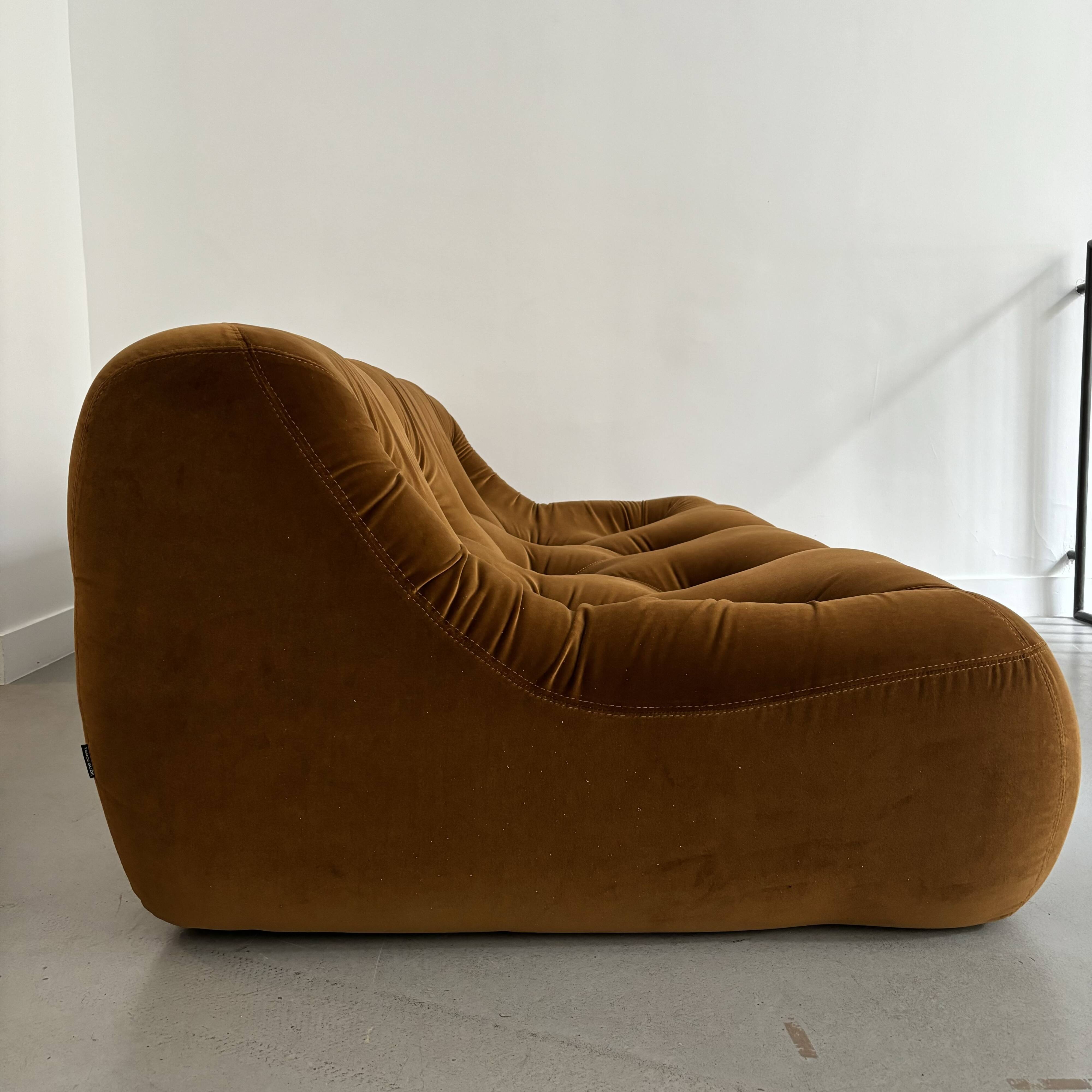 Kali 3 seater brown sofa