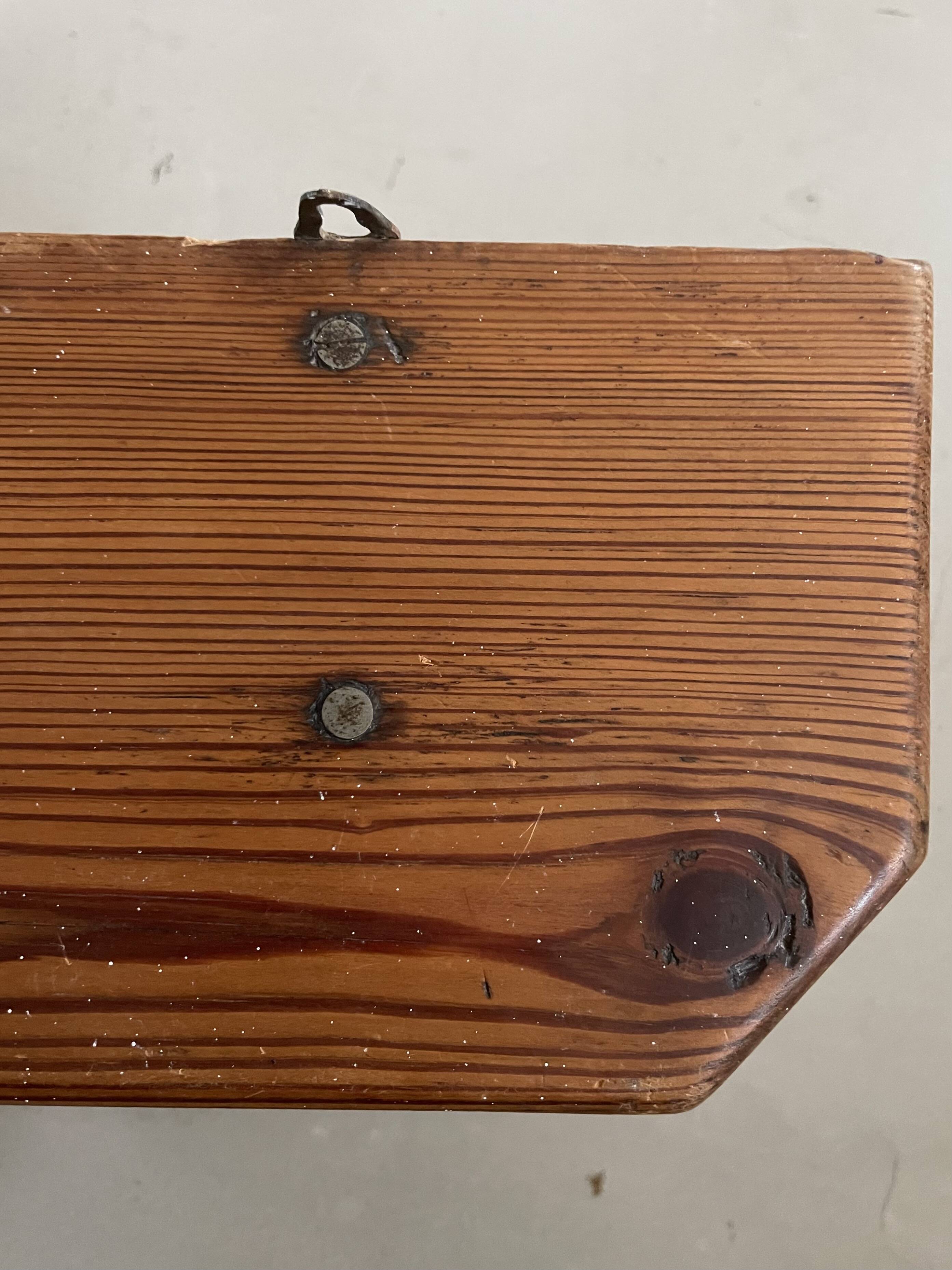 Small pine wall shelf