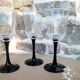 Black Luminarc stemmed glass