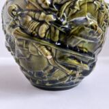 Pichet barbotine Sarreguemines majolica