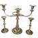 Candelabres en métal argenté - Ensemble de 3 pièces élégantes