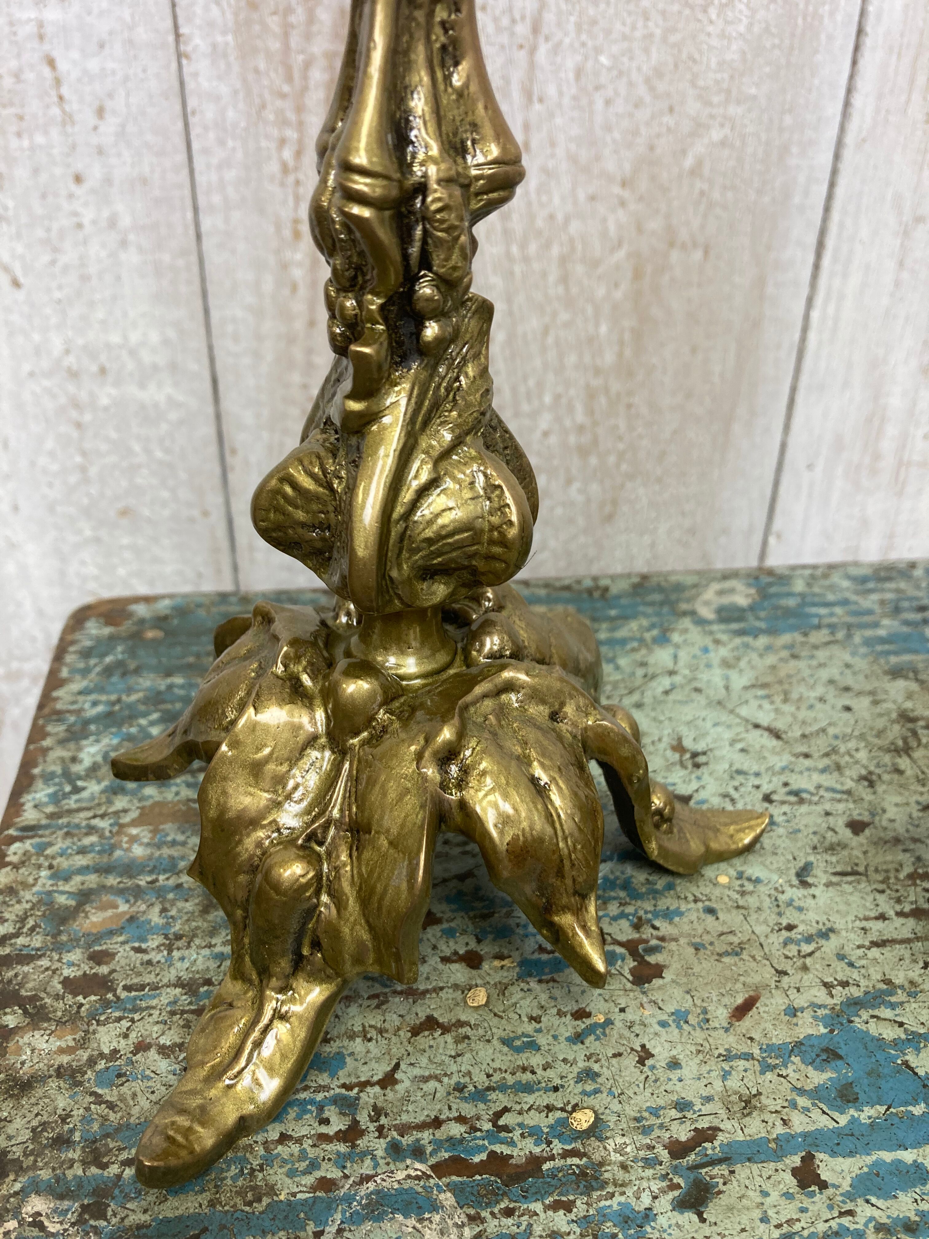 Pair of antique candle holders