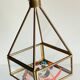 Vide-poche verre et laiton vintage