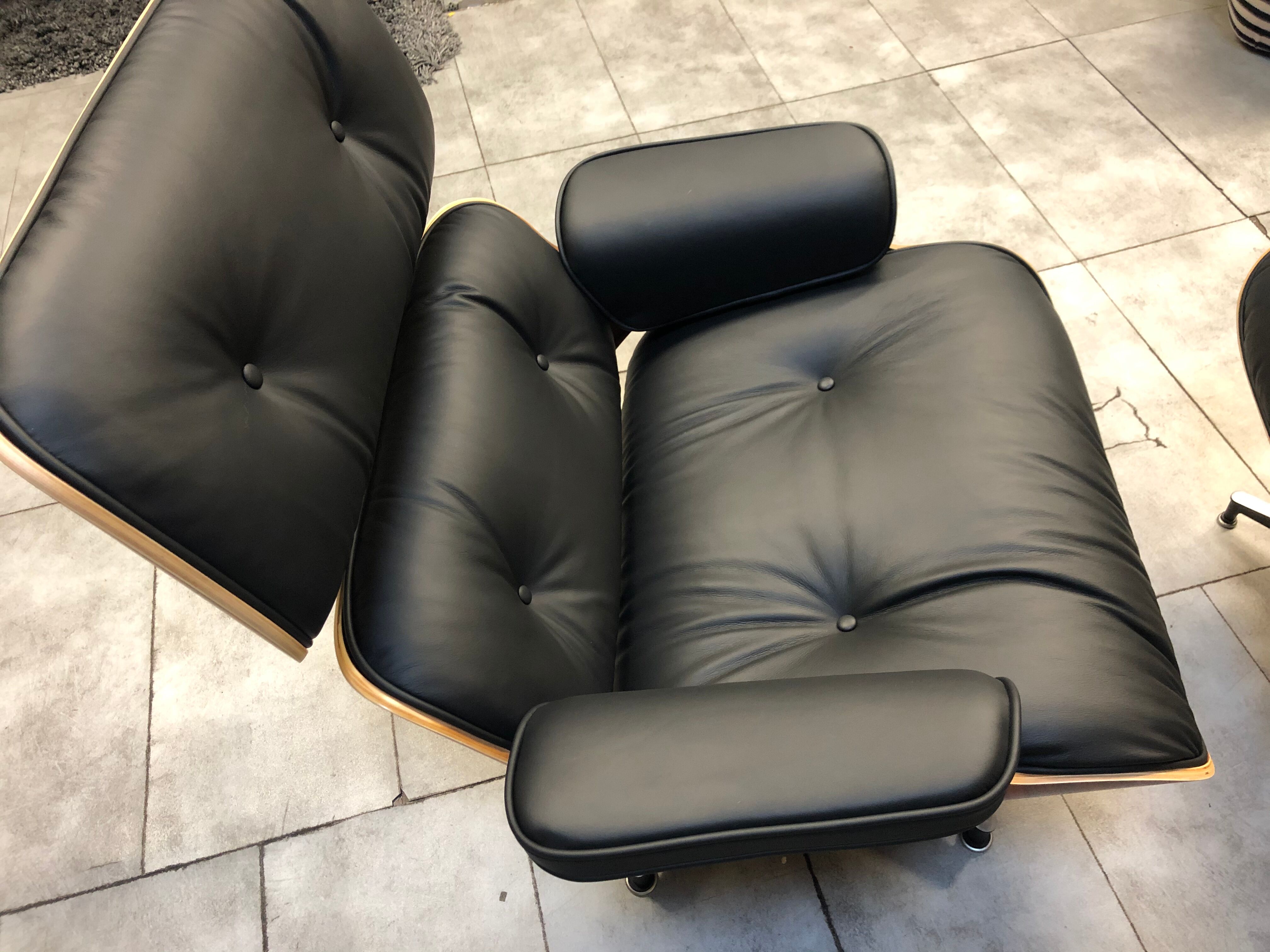 Eames lounge chaise and ottoman