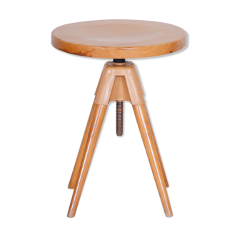 Small Mid Century swivel stool made in 1960s Czechia