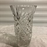 Vintage vase in chiseled crystal