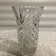Vintage vase in chiseled crystal