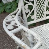 Victorian peacock style armchair