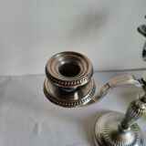 Silver-plated metal candelabrum chandelier SNPA with 4 lights