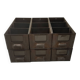 set of 6 industrial drawer lockers