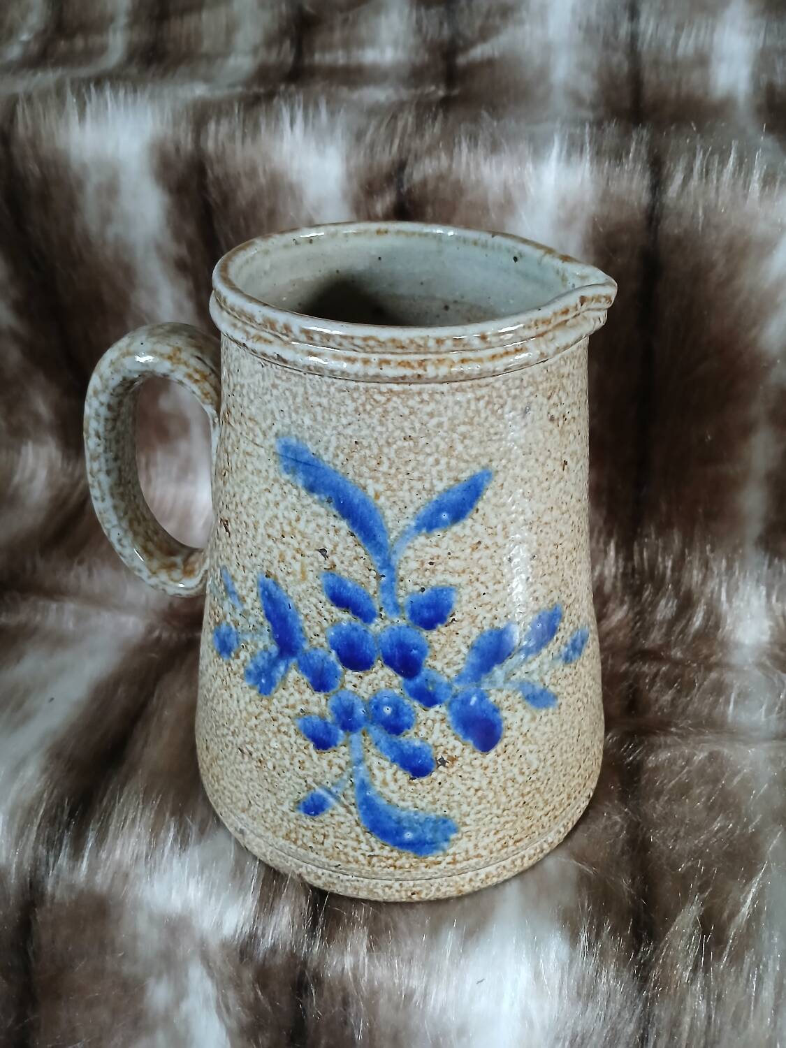 Old glazed stoneware jug