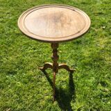 Wooden tripod side table/guéridon