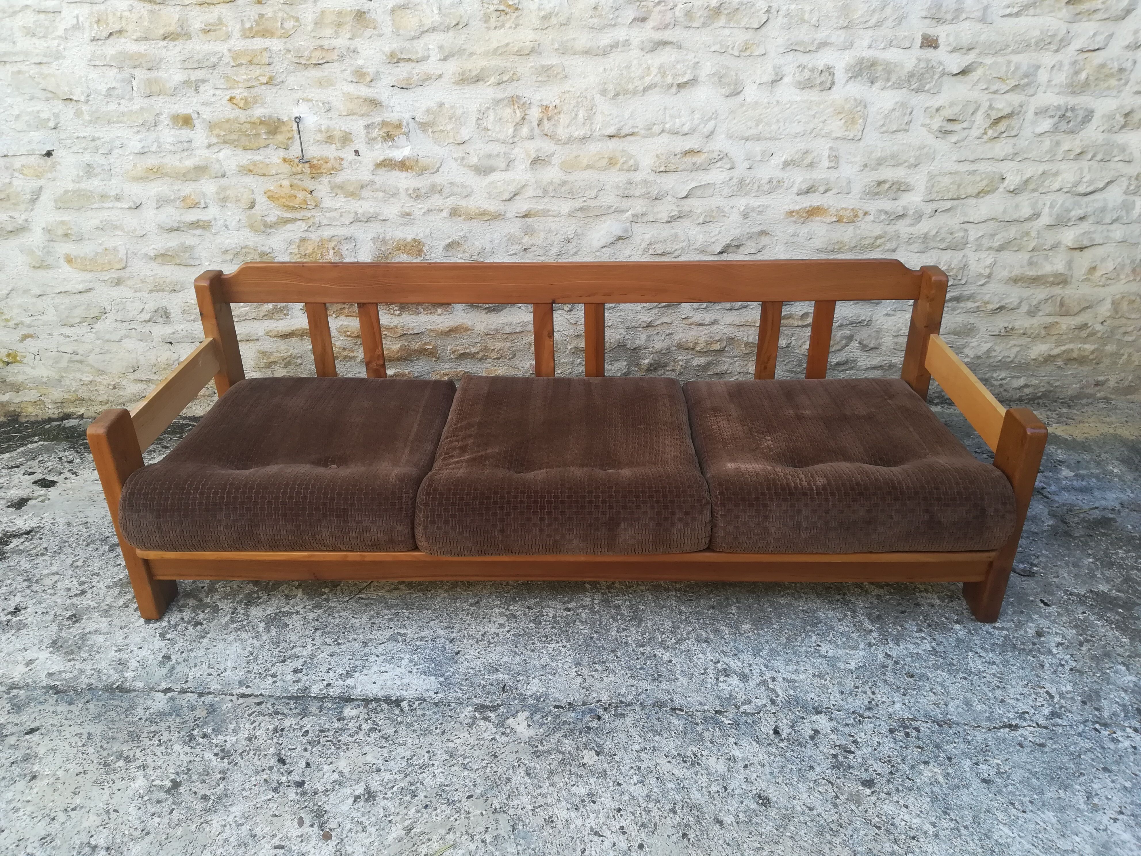 Scandinavian elm sofa