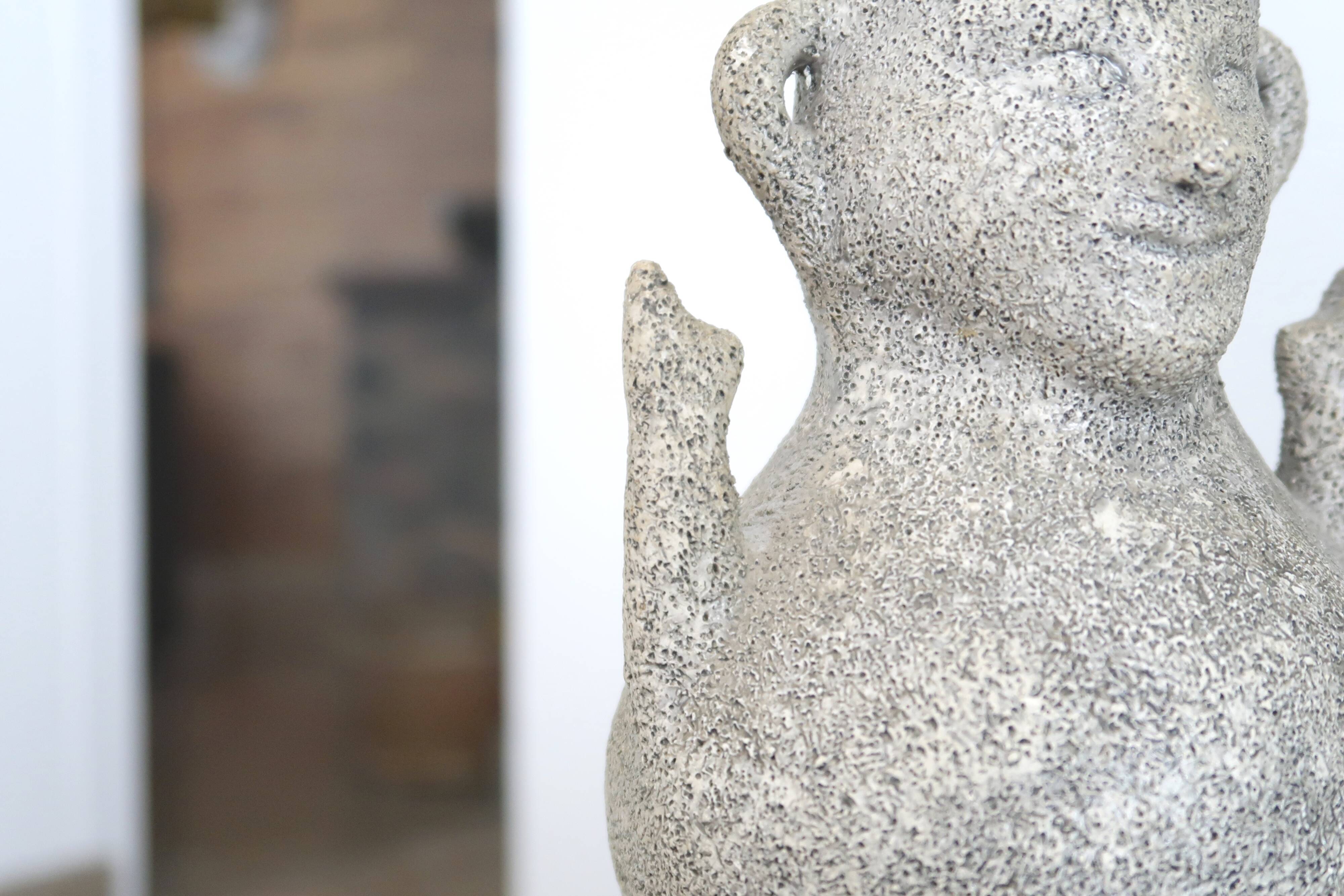 Anthropomorphic ceramic vase by Francis Triay, 60s