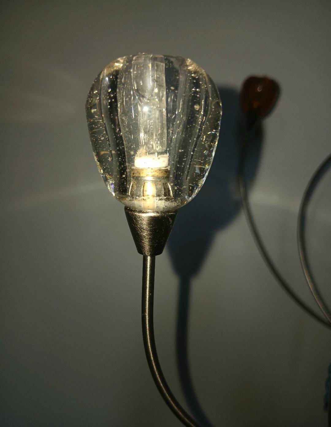 Lustre  plafonnier en verre multicolore Harco style Loor stawberry