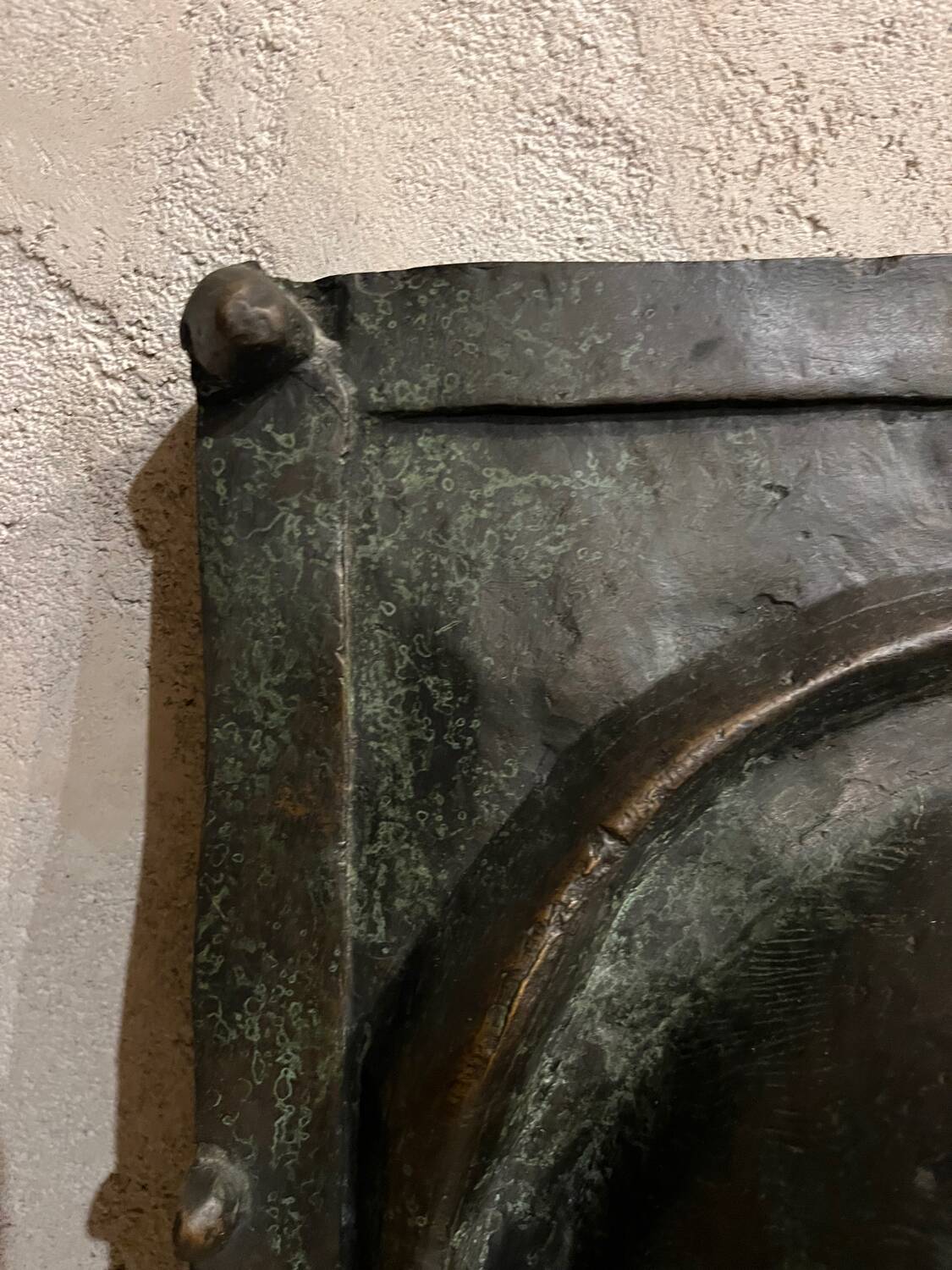 19th century bronze relief