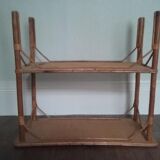 Console vintage en bambou et rotin