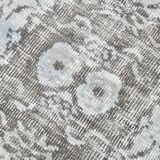 5x9 Vintage Soft Pastel Gray Oriental Pattern Turkish Rug, 160x271Cm