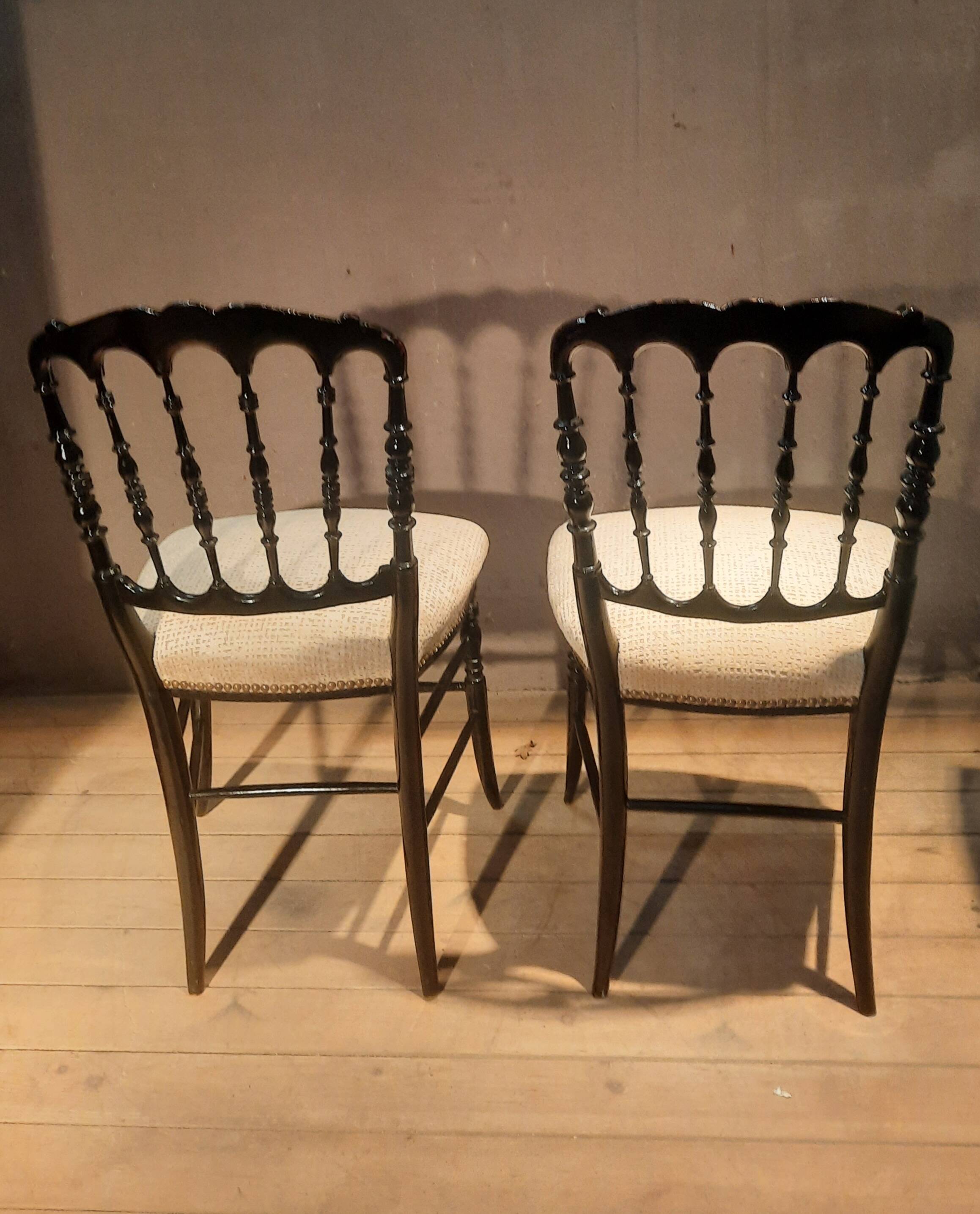 Pair of Napoleon III chairs