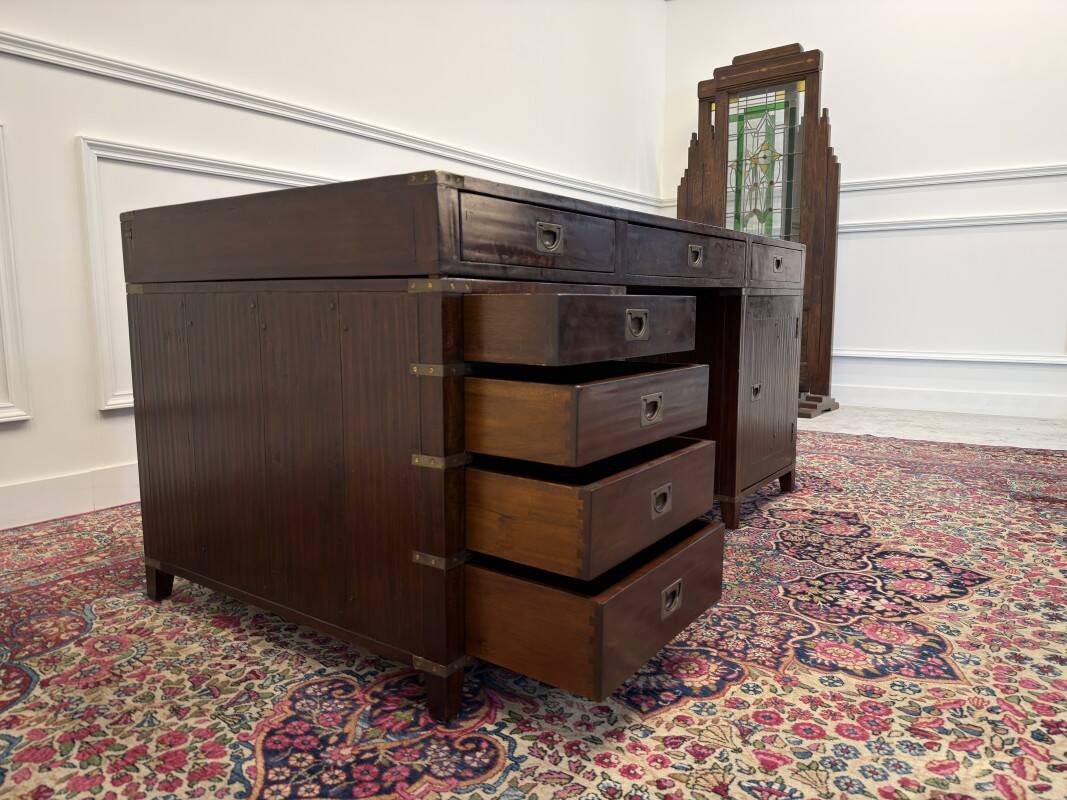 Classic English Campaign Style Desk Partnerdesk