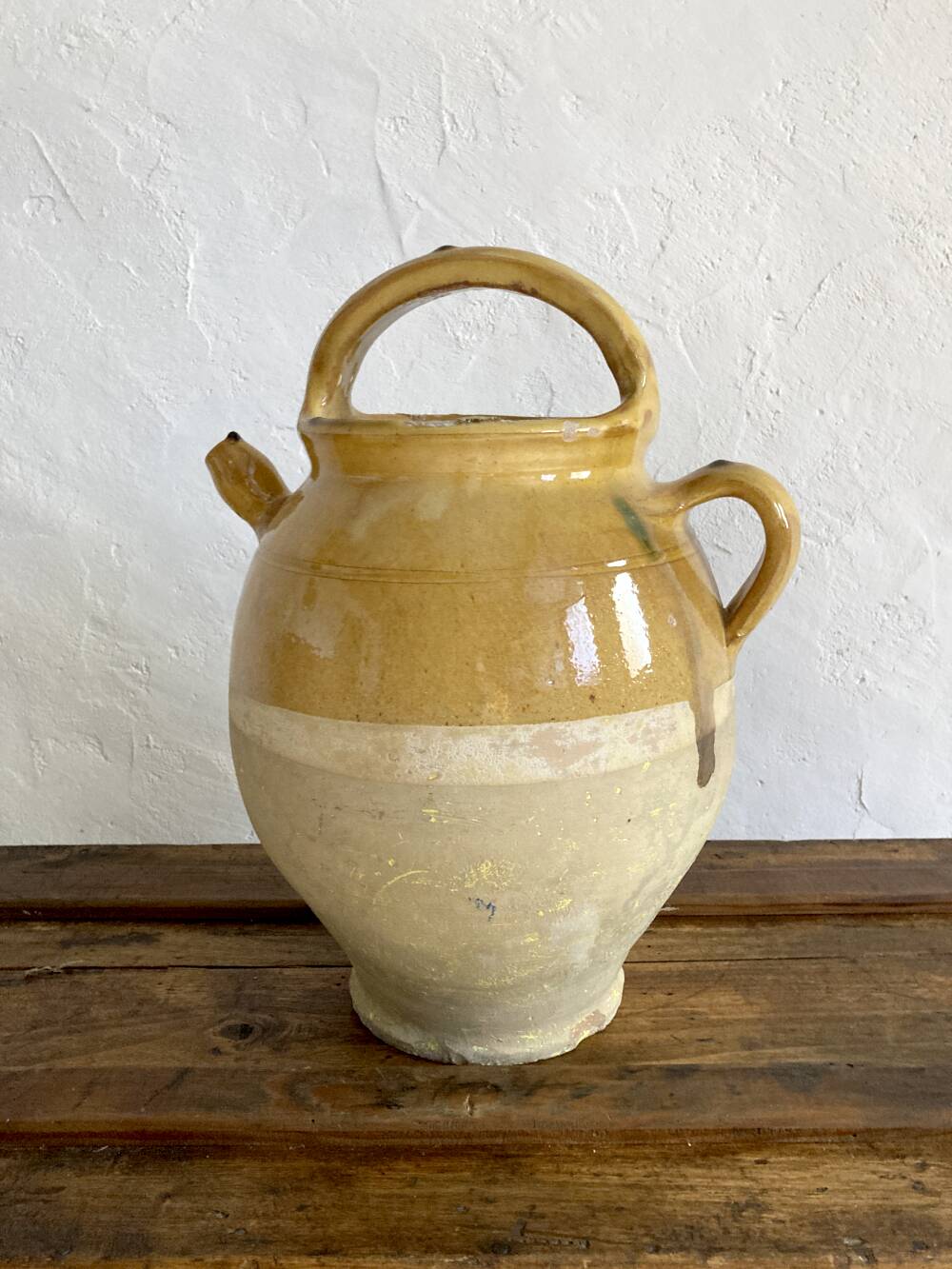 Large glazed stoneware jug/pitcher