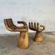 Chaises mains sculptées style Pedro Fiedeberg