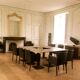 Lot of 15 bistro tables and 15 chairs.