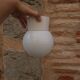 Applique globe blanc