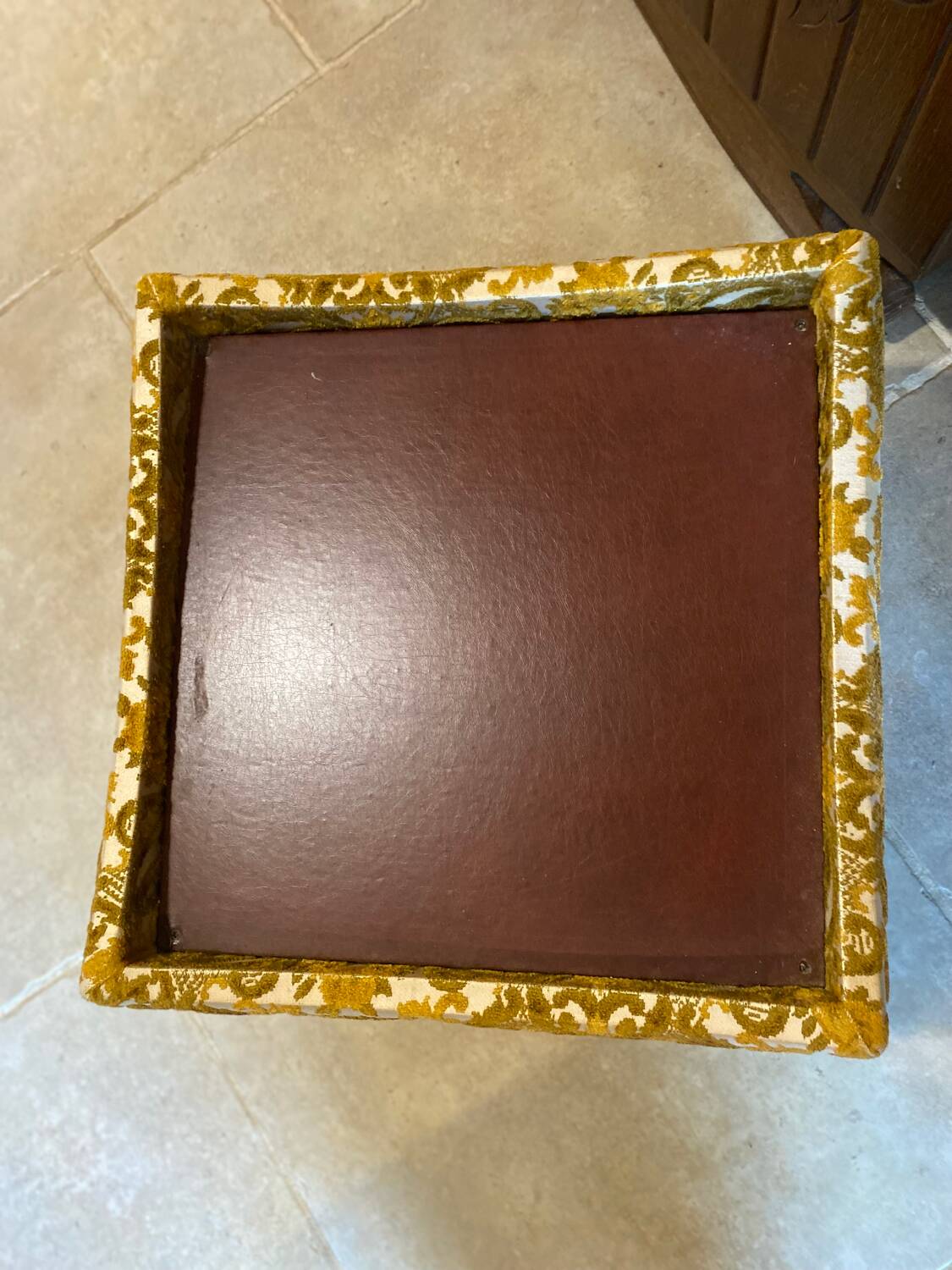 Vintage pouf or footrest