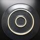 Black stoneware plate 22 cm