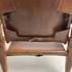 Leather safari armchair by Wilhelm Kienzle for Wohnbedarf, 1950s
