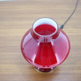 Red Allglass Table Lamp Designed by Stefan Tabery, 1960s.