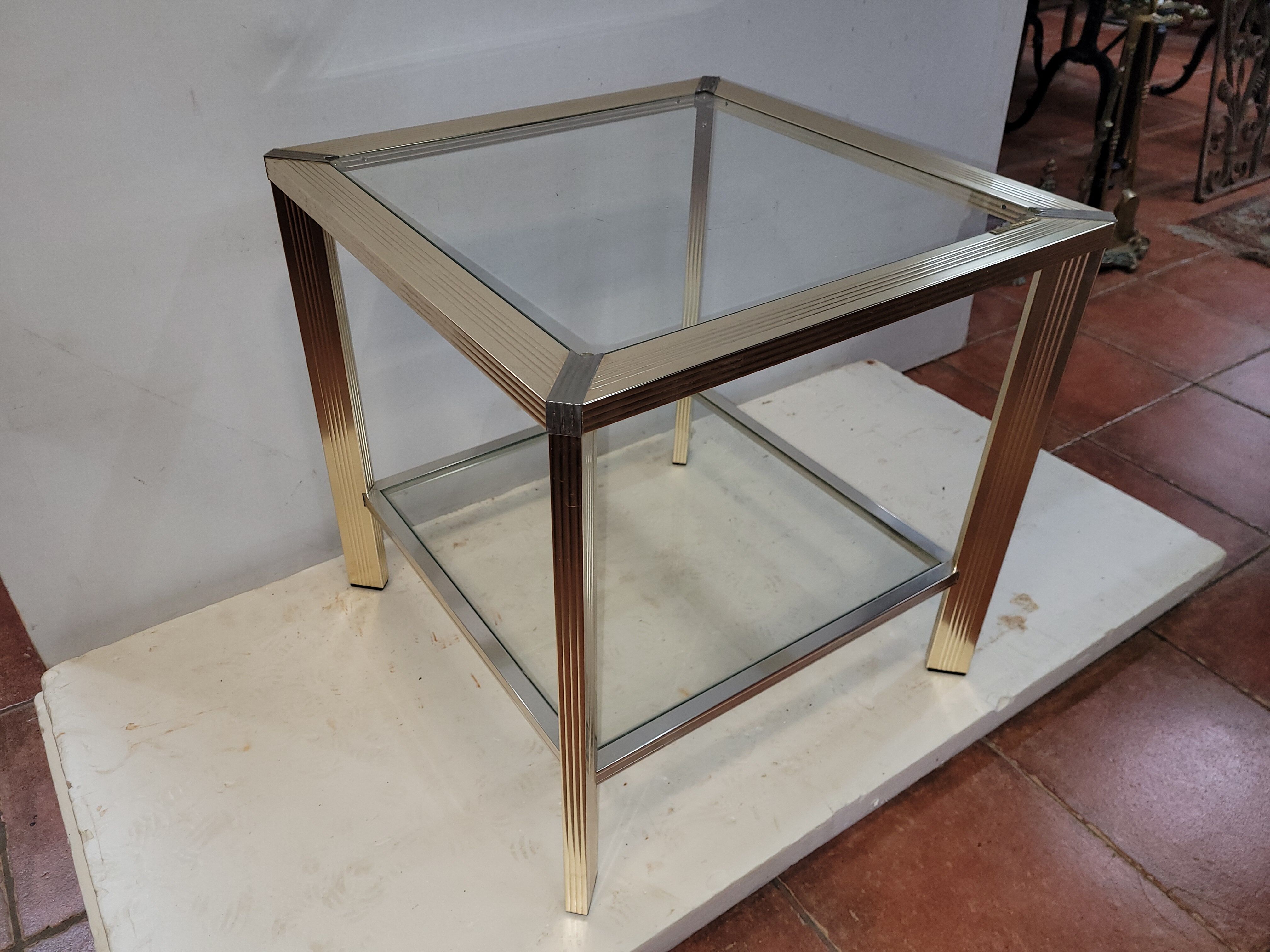 Coffee table signed Pierre Vandel