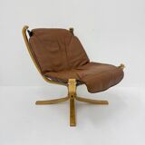 Falcon Leather Lounge Chair by Sigurd Ressel for Vatne Møbler, 1970s