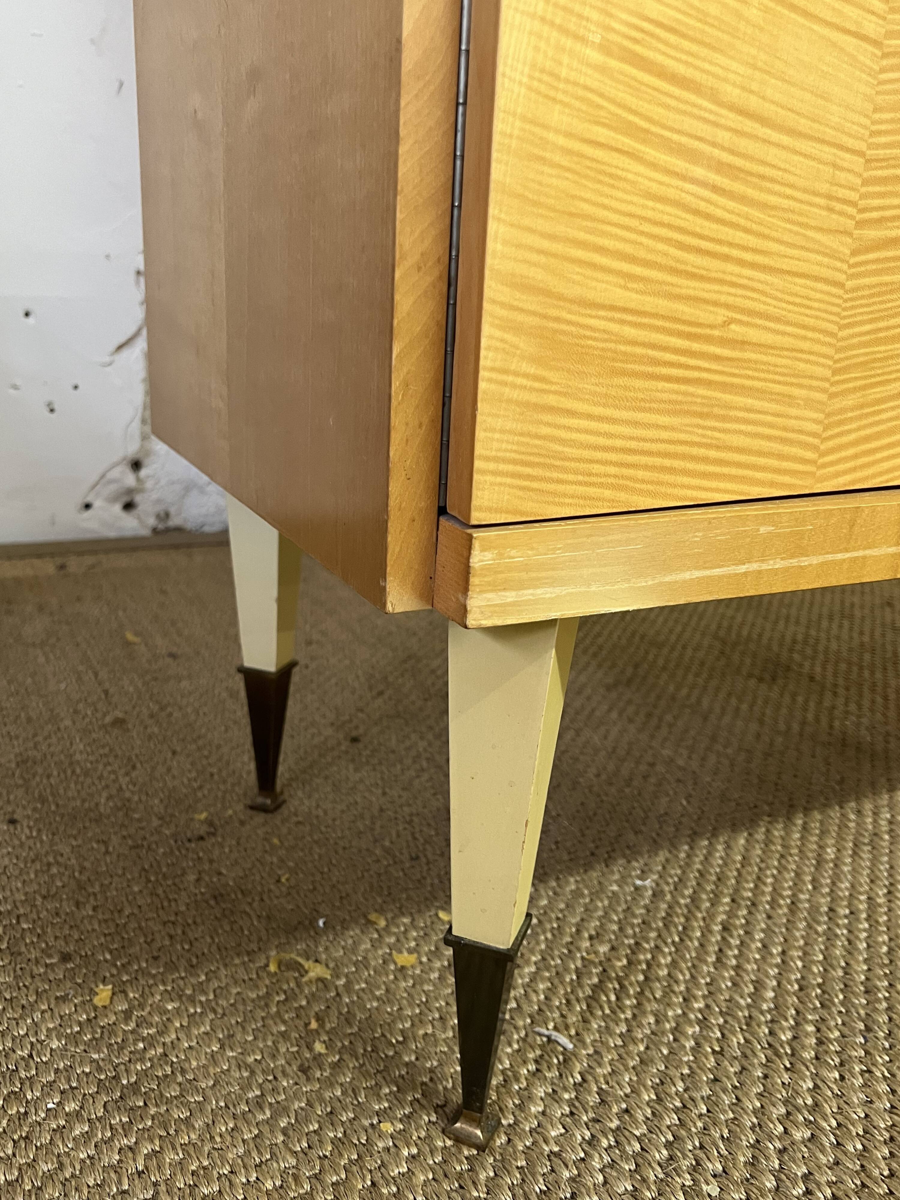 Vintage dressing table from the 50s in birch wood