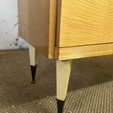 Vintage dressing table from the 50s in birch wood