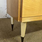 Coiffeuse vintage des années 50 en bois de bouleau