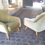 Danish chair club organic years soft 50 green glossy