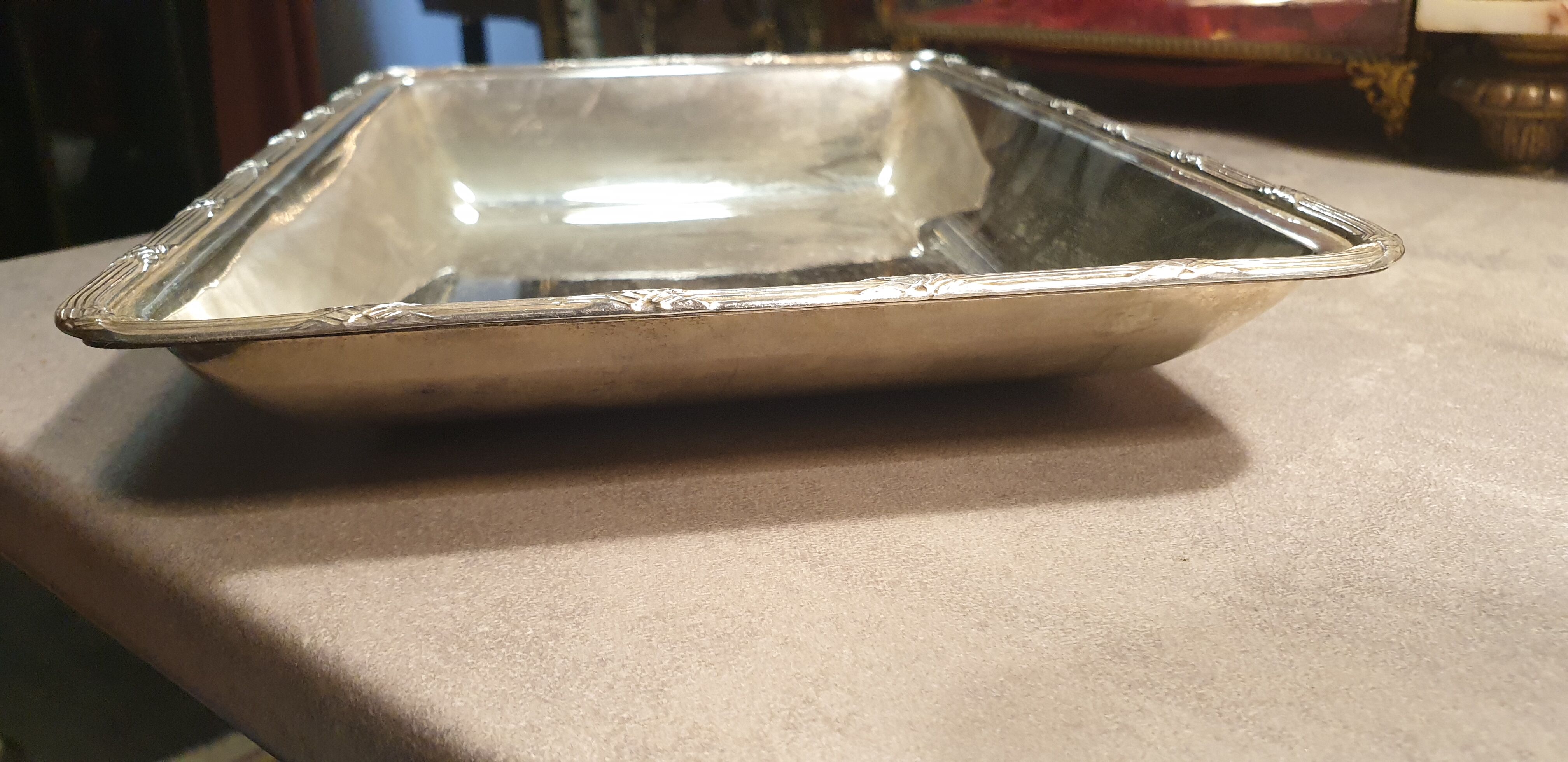 Silver metal dish hallmark and gramage late nineteenth century